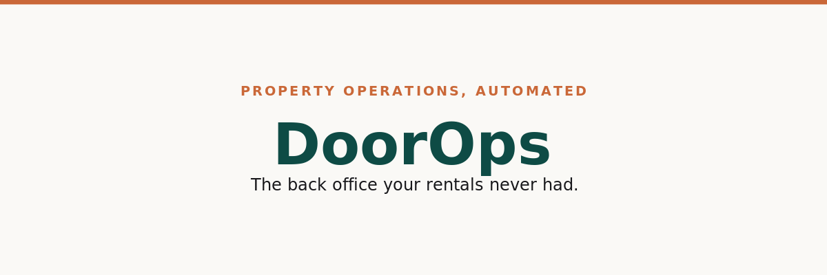 DoorOps — property operations, automated